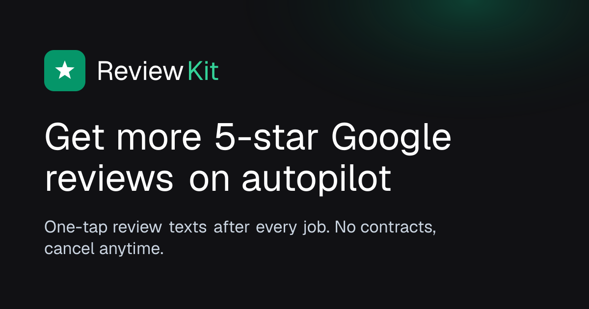 ReviewKit - Get more Google reviews on autopilot